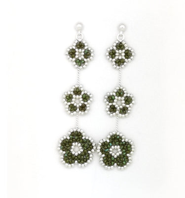 Aretes nomeolvides triples plata.